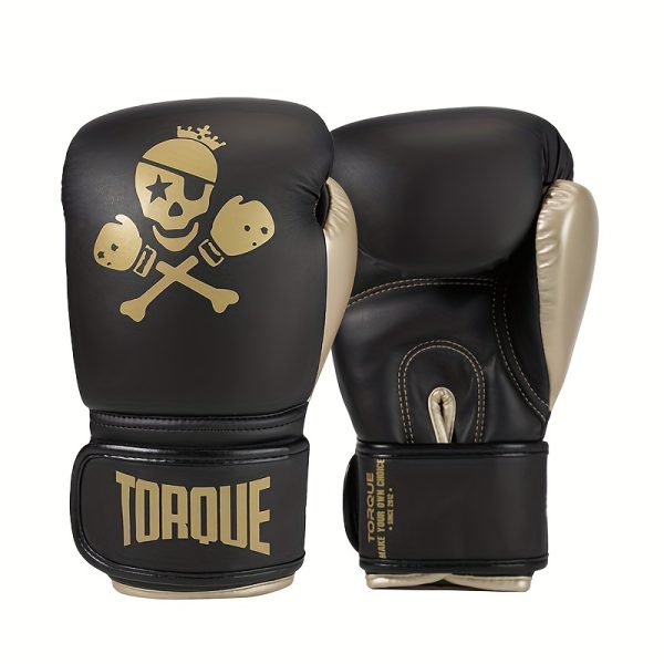 Torque Youth Boxing Gloves 1 Pair - PU Synthetic Leather Punching Bag Mitts for Taekwondo, MMA, Martial Arts, Sparring and Training